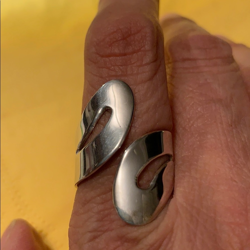 Peruvian 950 Silver ring - Picture 4 of 4